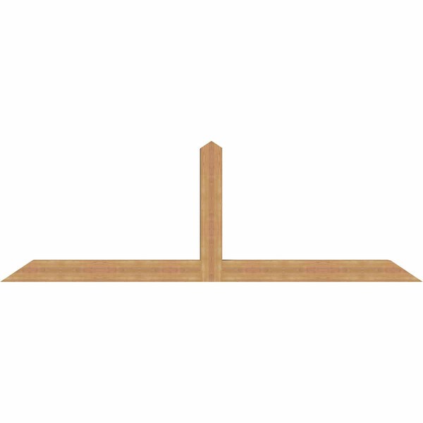 Ekena Millwork Portland Timber Gable Bracket, Western Red Cedar, 108"W x 36"H x 5 1/2"D x 5 1/2"F, 8/12 Pitch GBW108X36X0606POR00SWR - main